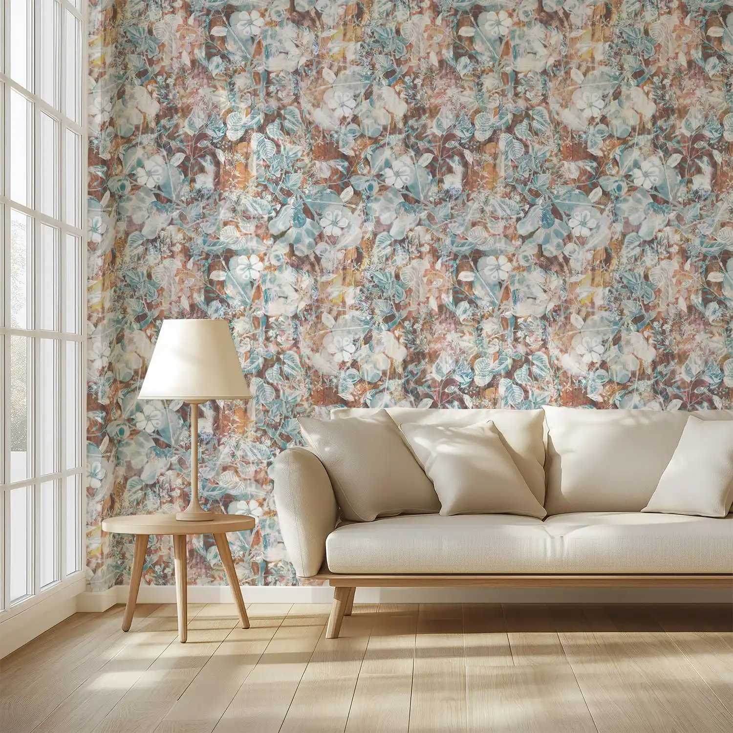 Abstract Floral Wall